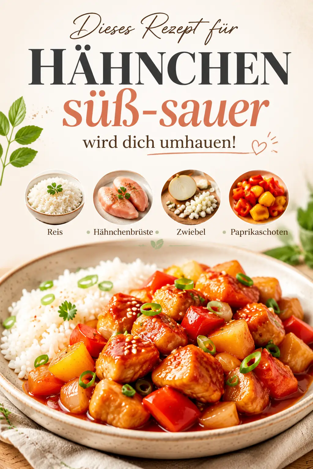 Dieses Rezept für Hähnchen süß-sauer wird dich umhauen!