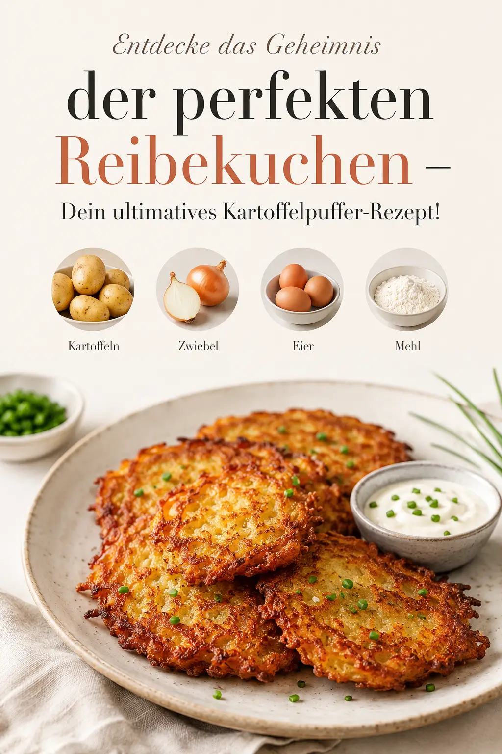 Entdecke das Geheimnis der perfekten Reibekuchen – Dein ultimatives Kartoffelpuffer-Rezept!