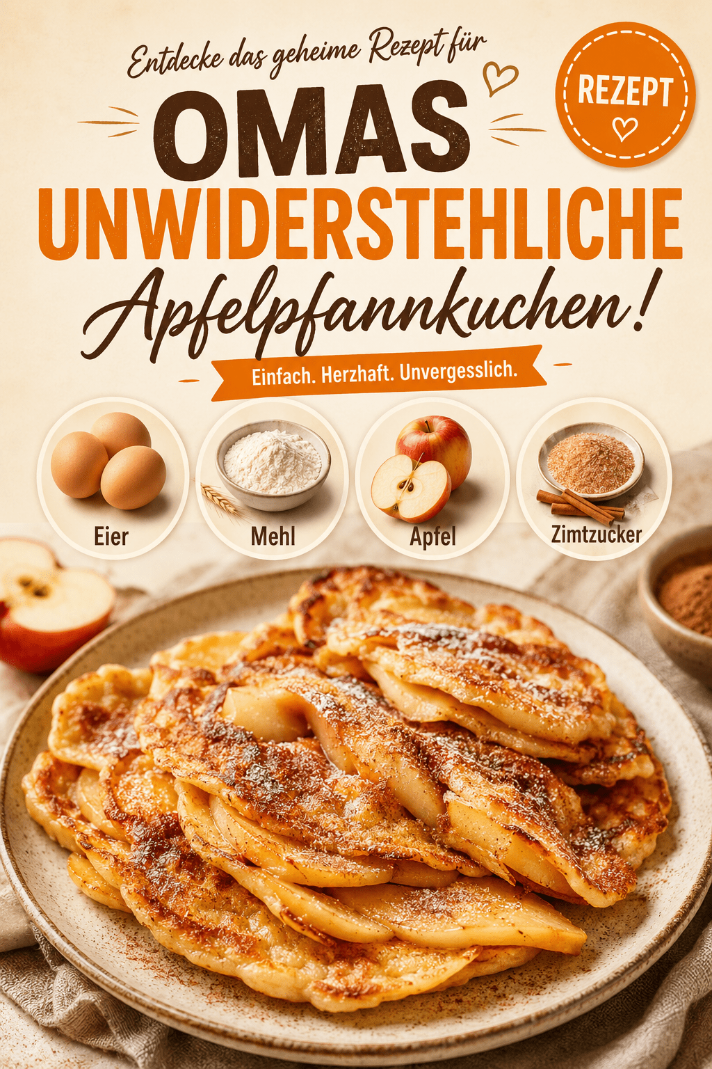 Entdecke das geheime Rezept für Omas unwiderstehliche Apfelpfannkuchen!