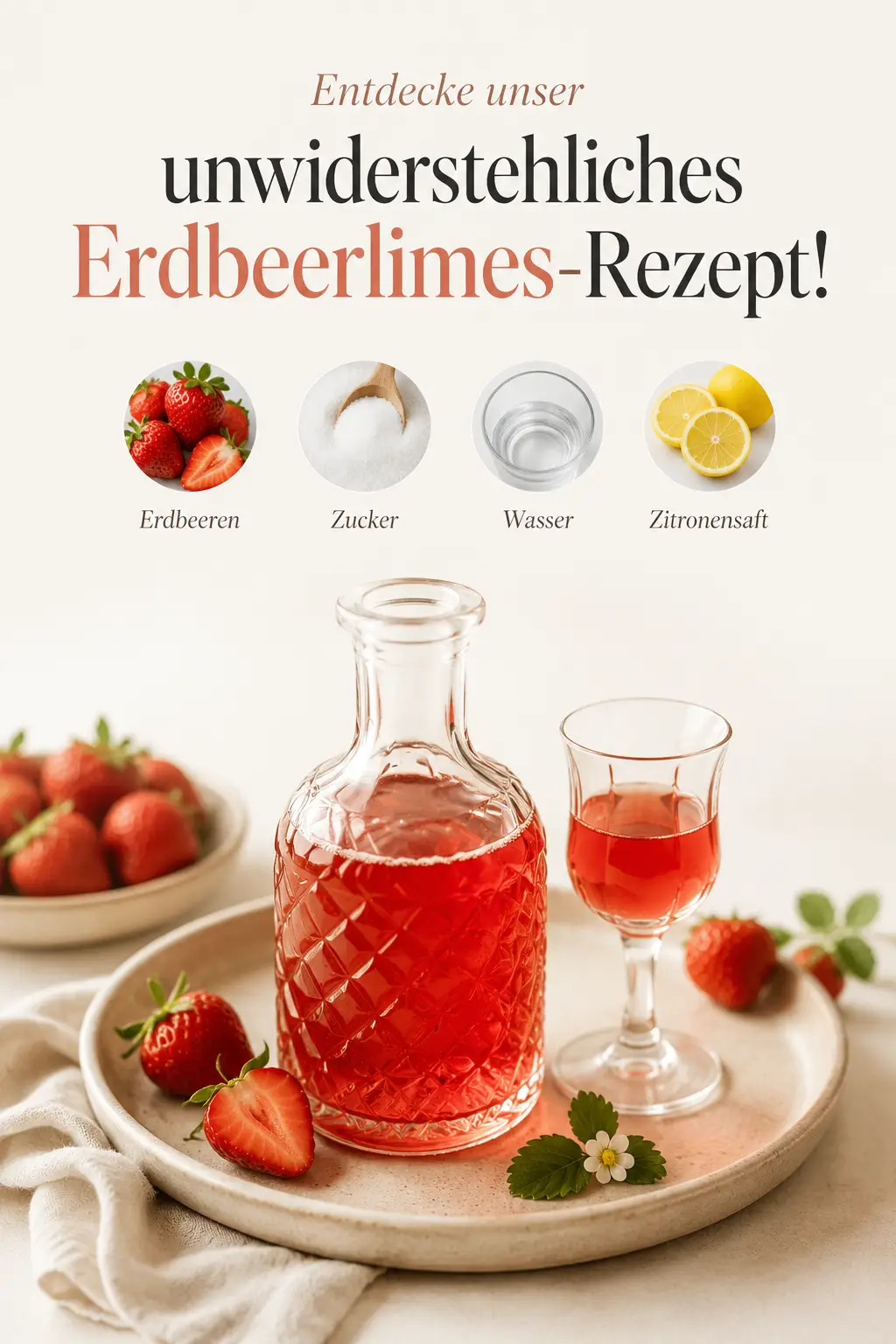 Entdecke unser unwiderstehliches Erdbeerlimes-Rezept!