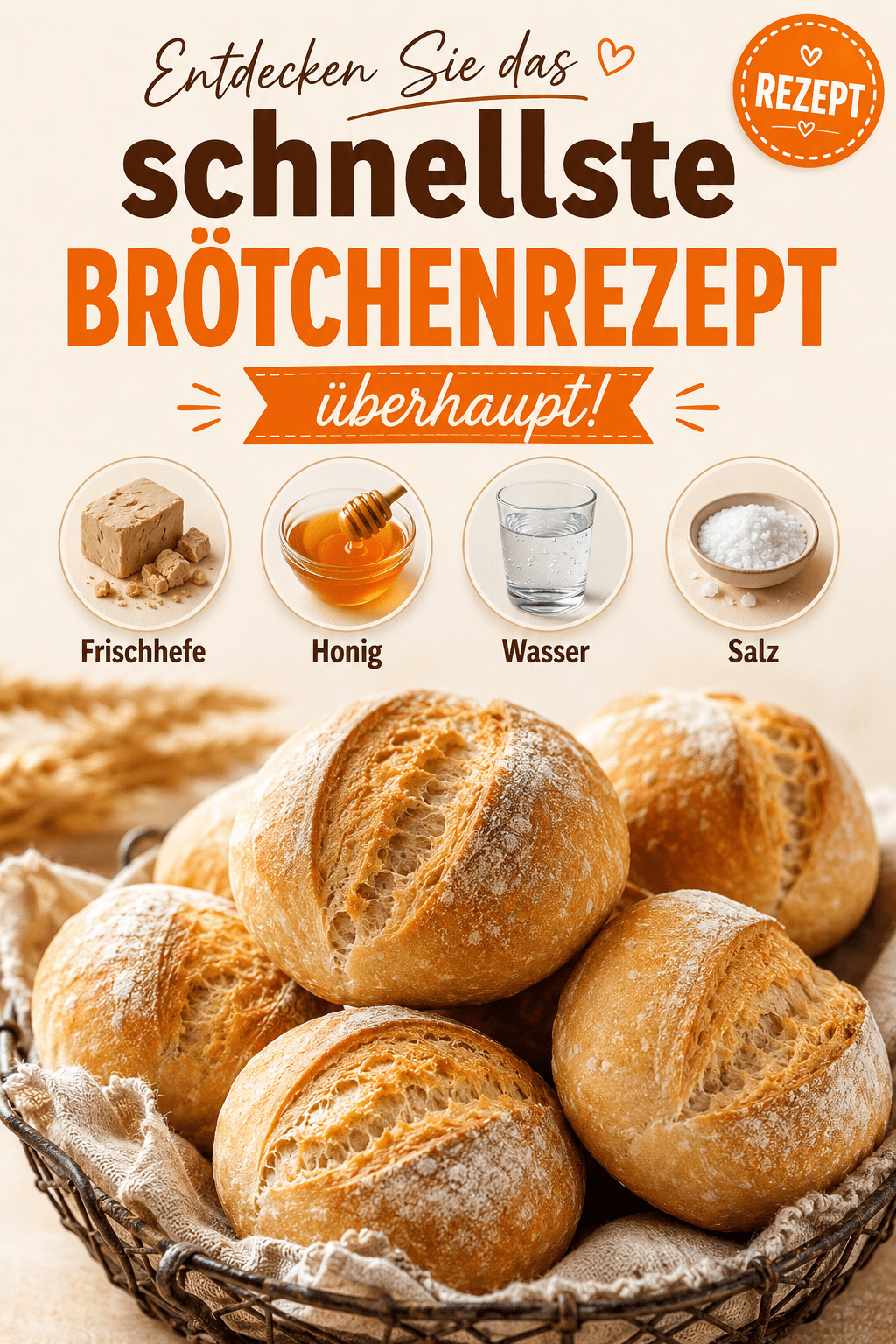 Entdecken Sie das schnellste Brötchenrezept überhaupt!