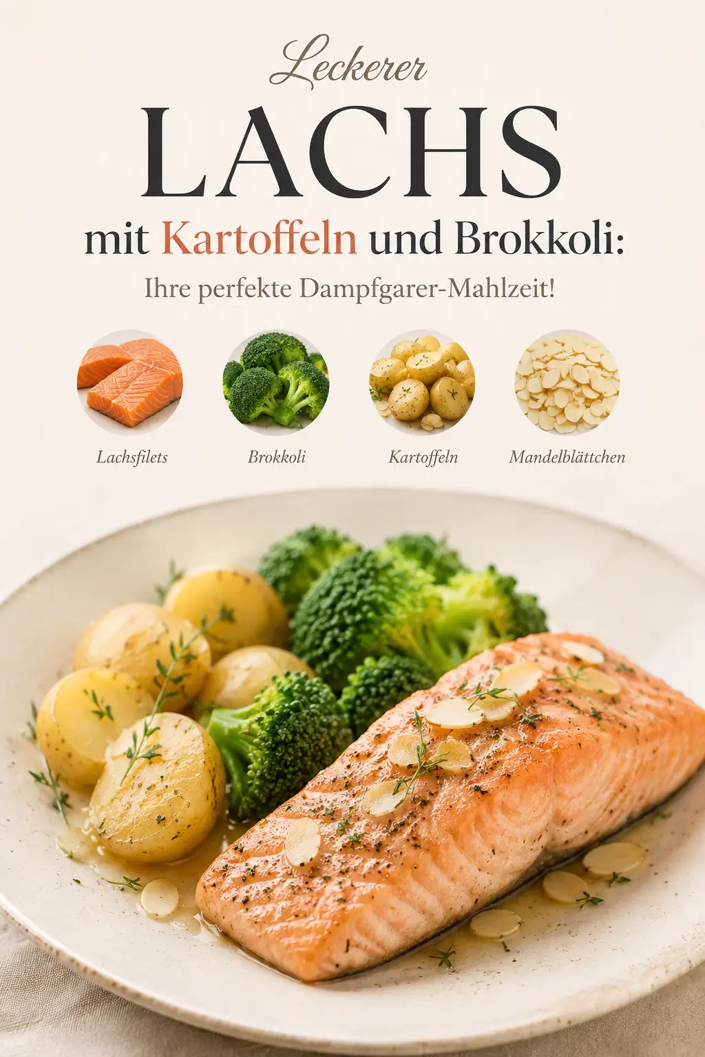 Leckerer Lachs mit Kartoffeln und Brokkoli: Ihre perfekte Dampfgarer-Mahlzeit!