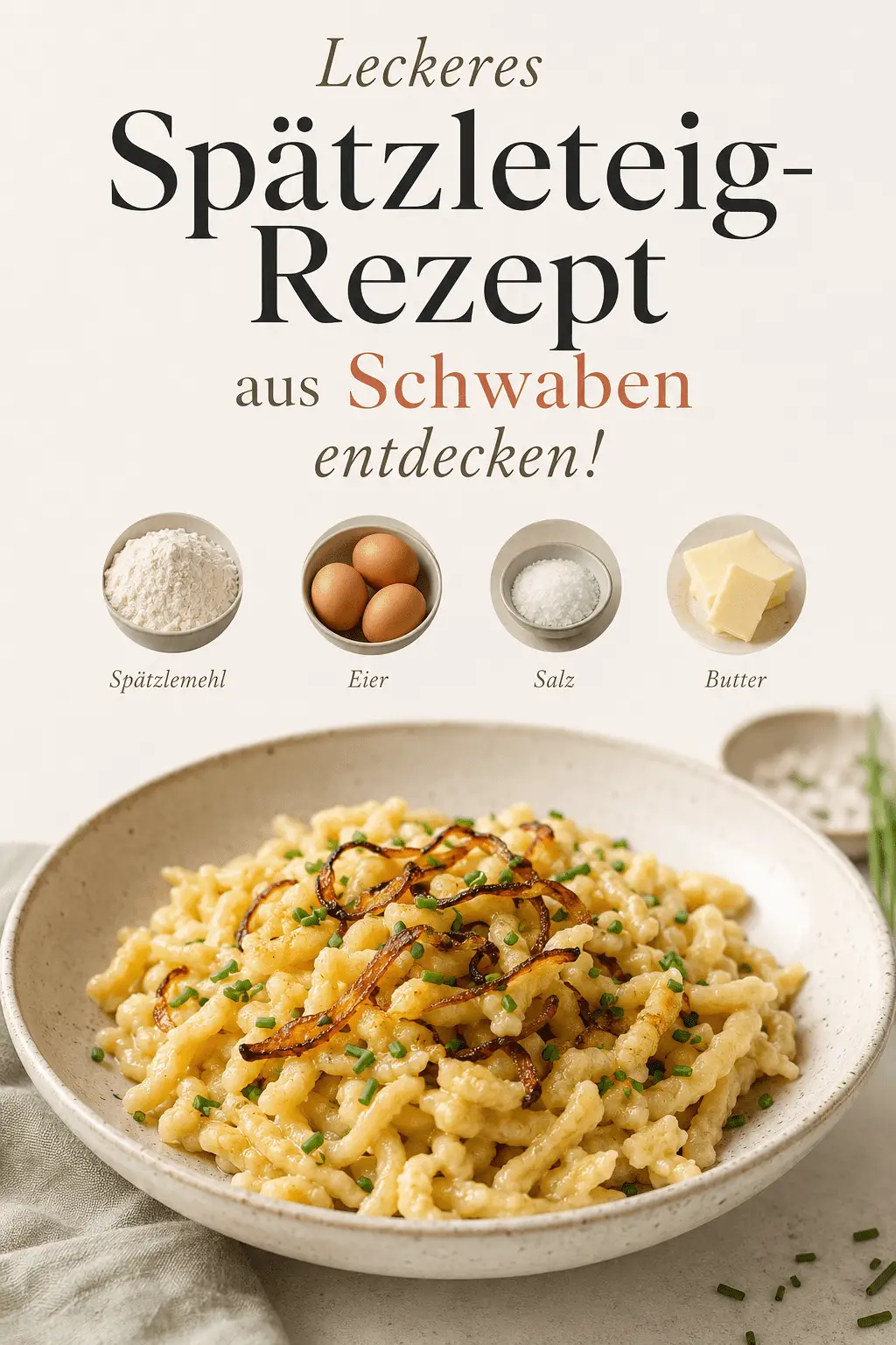 Leckeres Spätzleteig-Rezept aus Schwaben entdecken!
