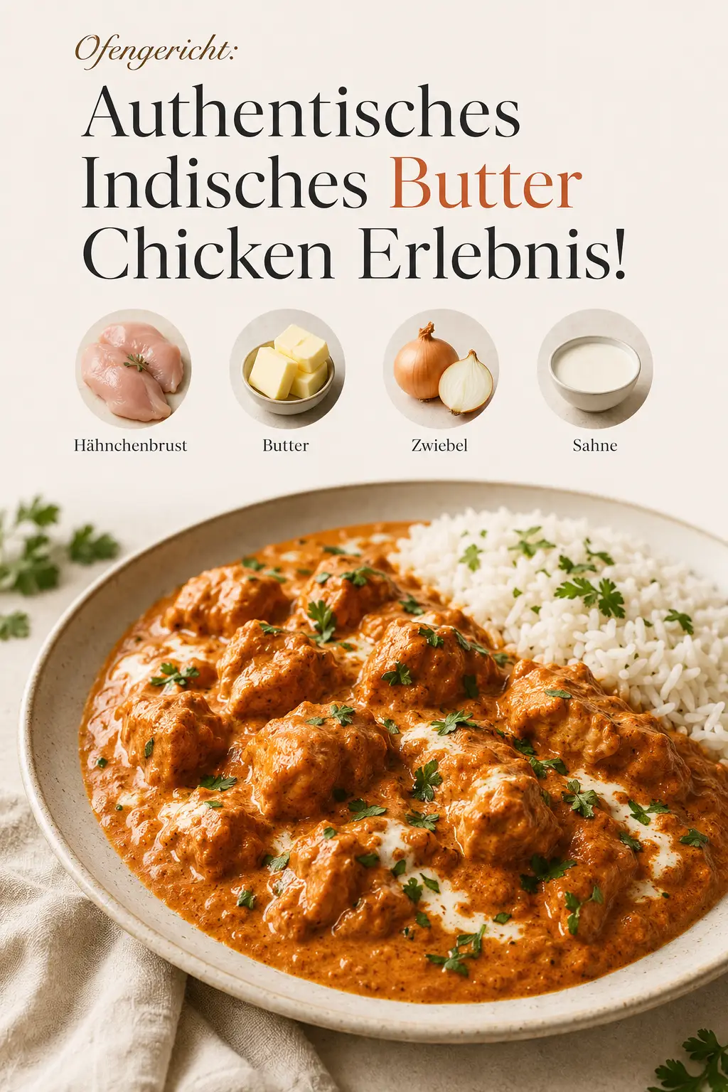 Ofengericht: Authentisches Indisches Butter Chicken Erlebnis!