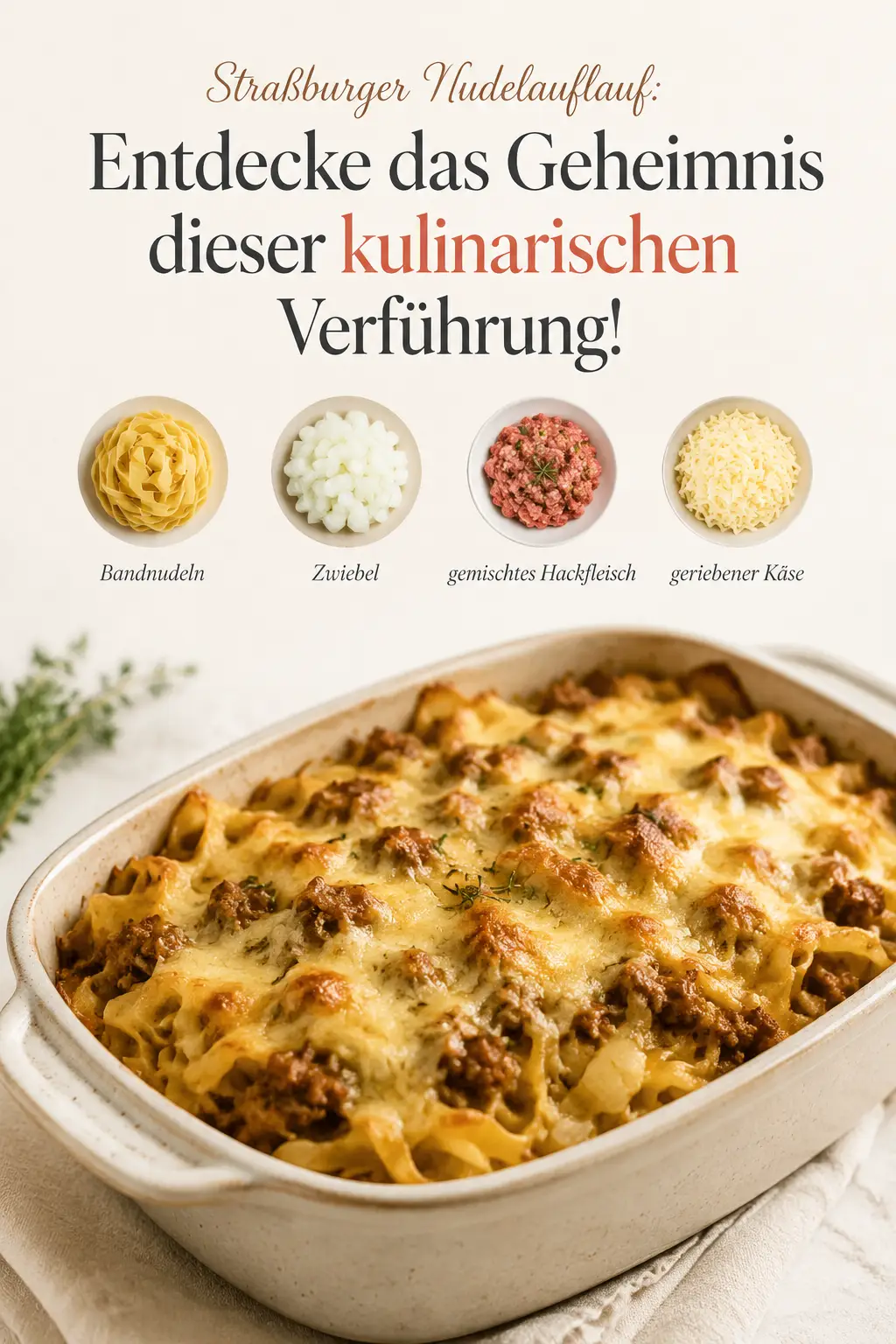 Straßburger Nudelauflauf: Entdecke das Geheimnis dieser kulinarischen Verführung!