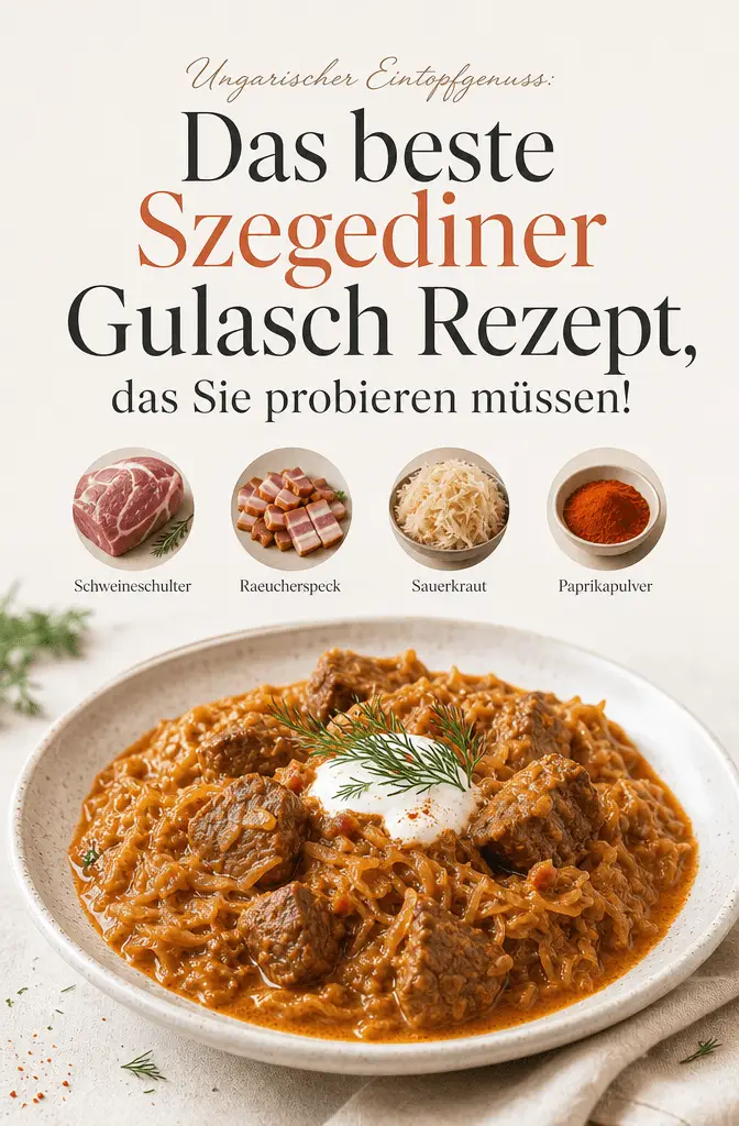 Ungarischer Eintopfgenuss: Das beste Szegediner Gulasch Rezept, das Sie probieren müssen!