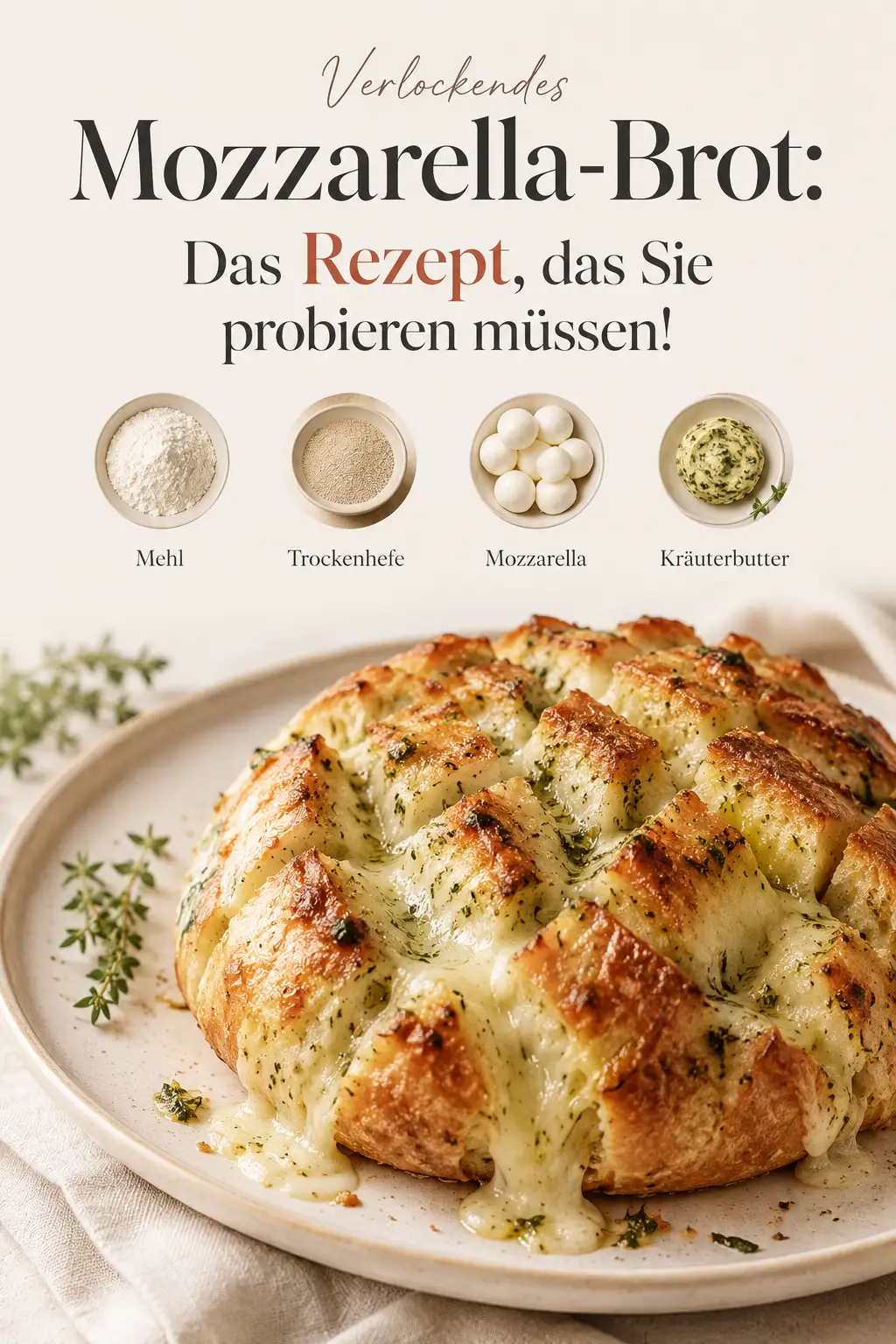 Verlockendes Mozzarella-Brot: Das Rezept, das Sie probieren müssen!