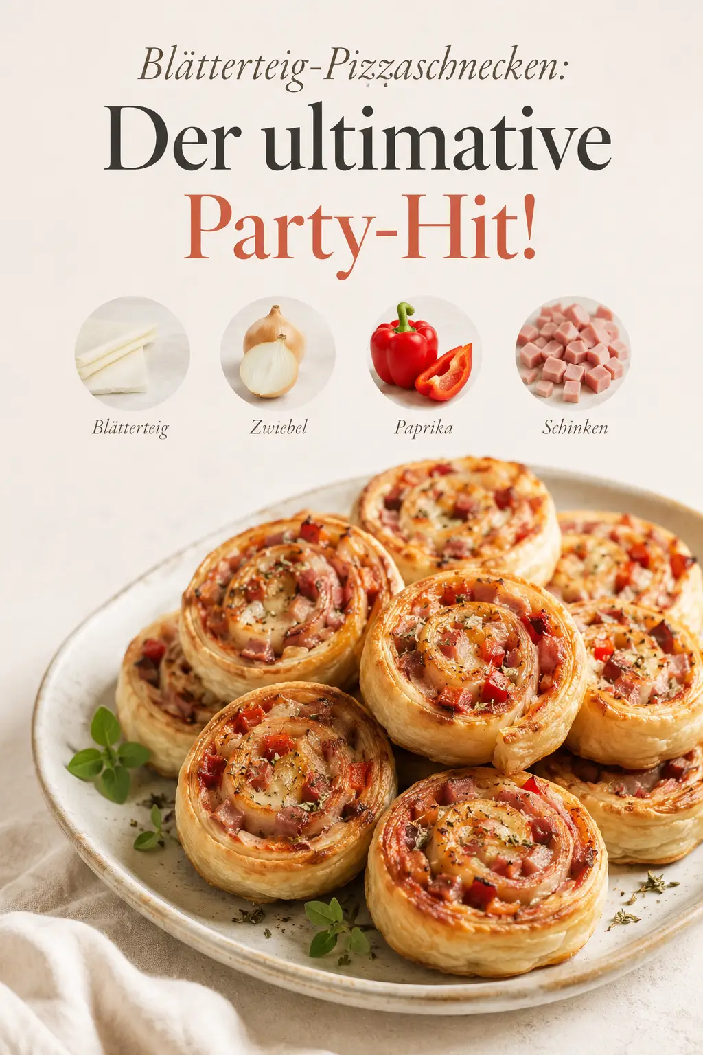 Blätterteig-Pizzaschnecken: Der ultimative Party-Hit!
