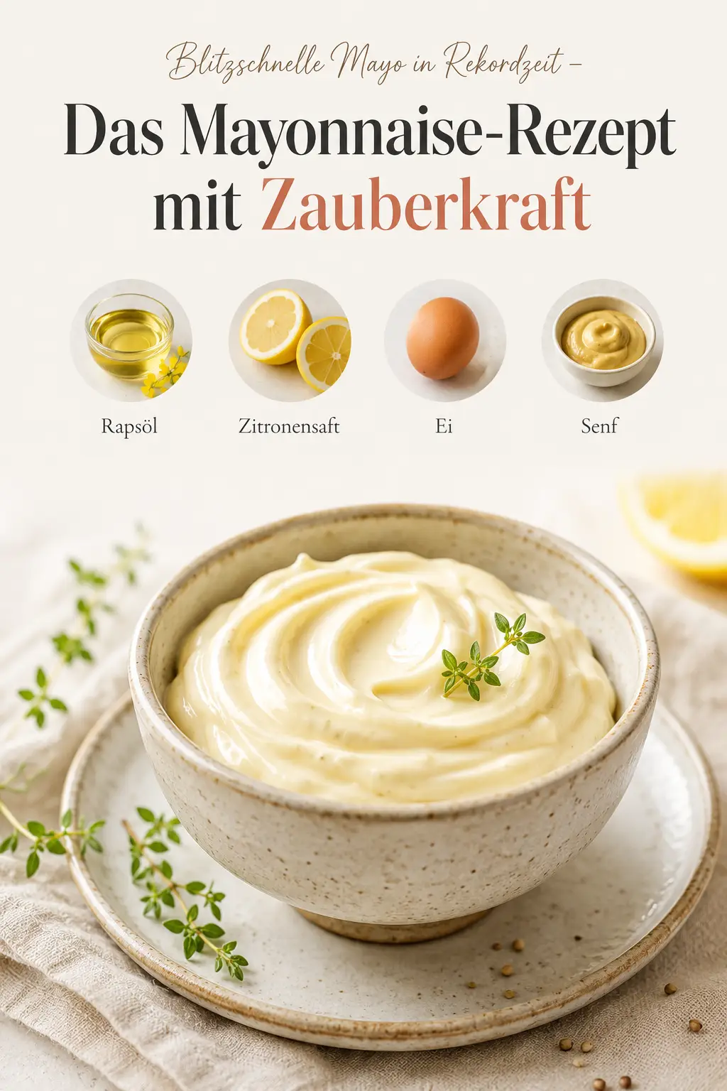 Blitzschnelle Mayo in Rekordzeit – Das Mayonnaise-Rezept mit Zauberkraft