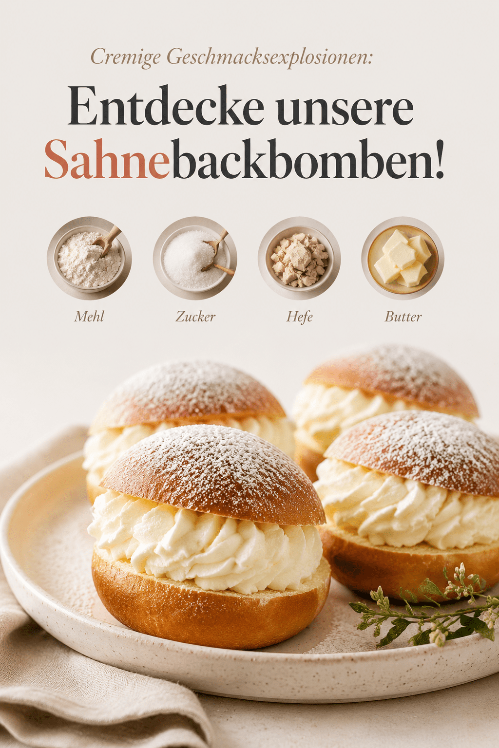 Cremige Geschmacksexplosionen: Entdecke unsere Sahnebackbomben!