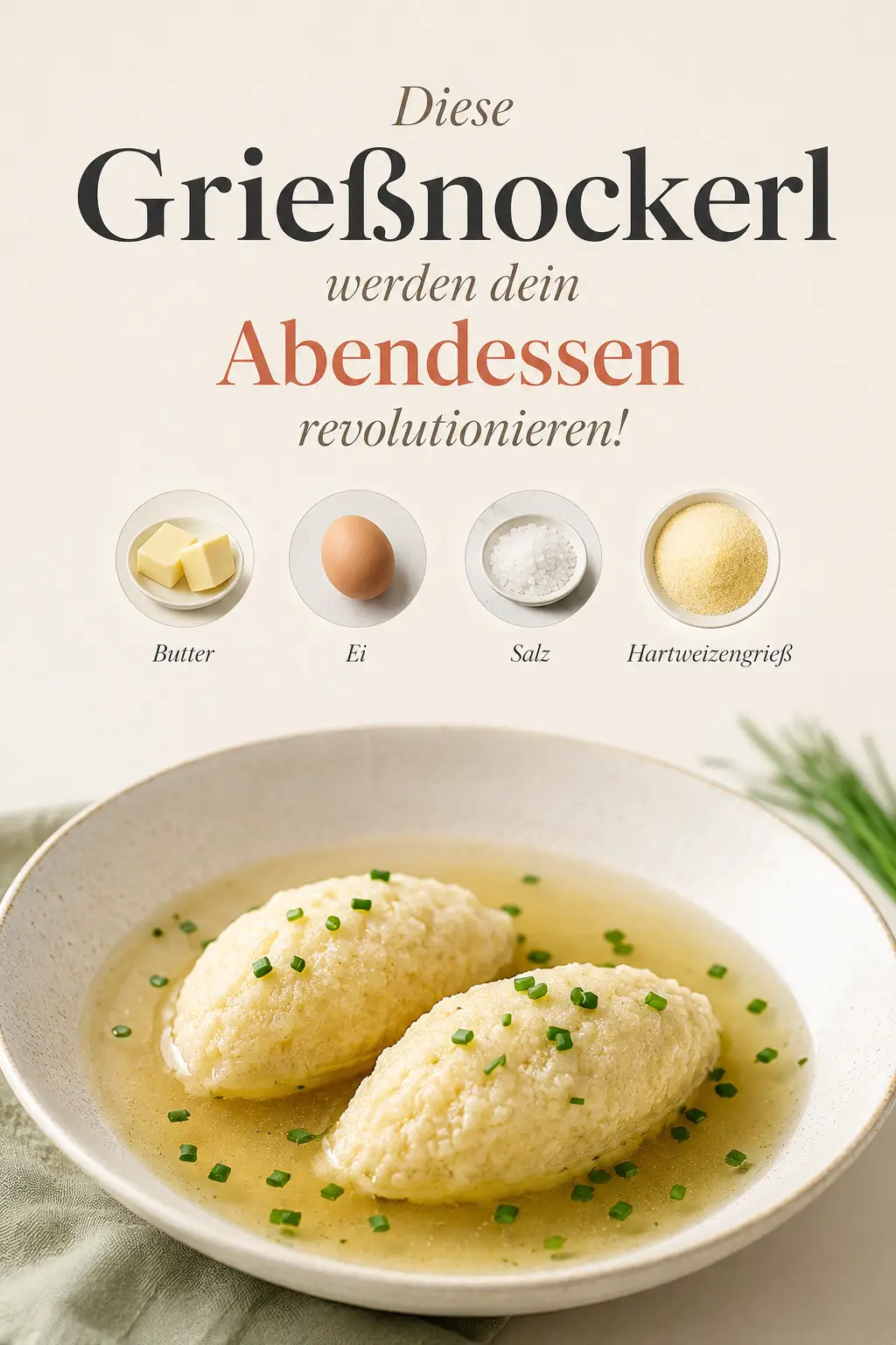 Diese Grießnockerl werden dein Abendessen revolutionieren!