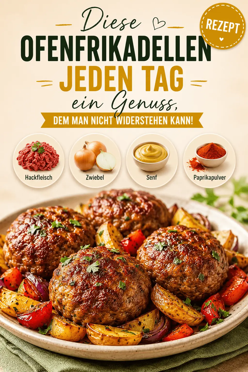 Diese Ofenfrikadellen – Jeden Tag ein Genuss, dem man nicht widerstehen kann!