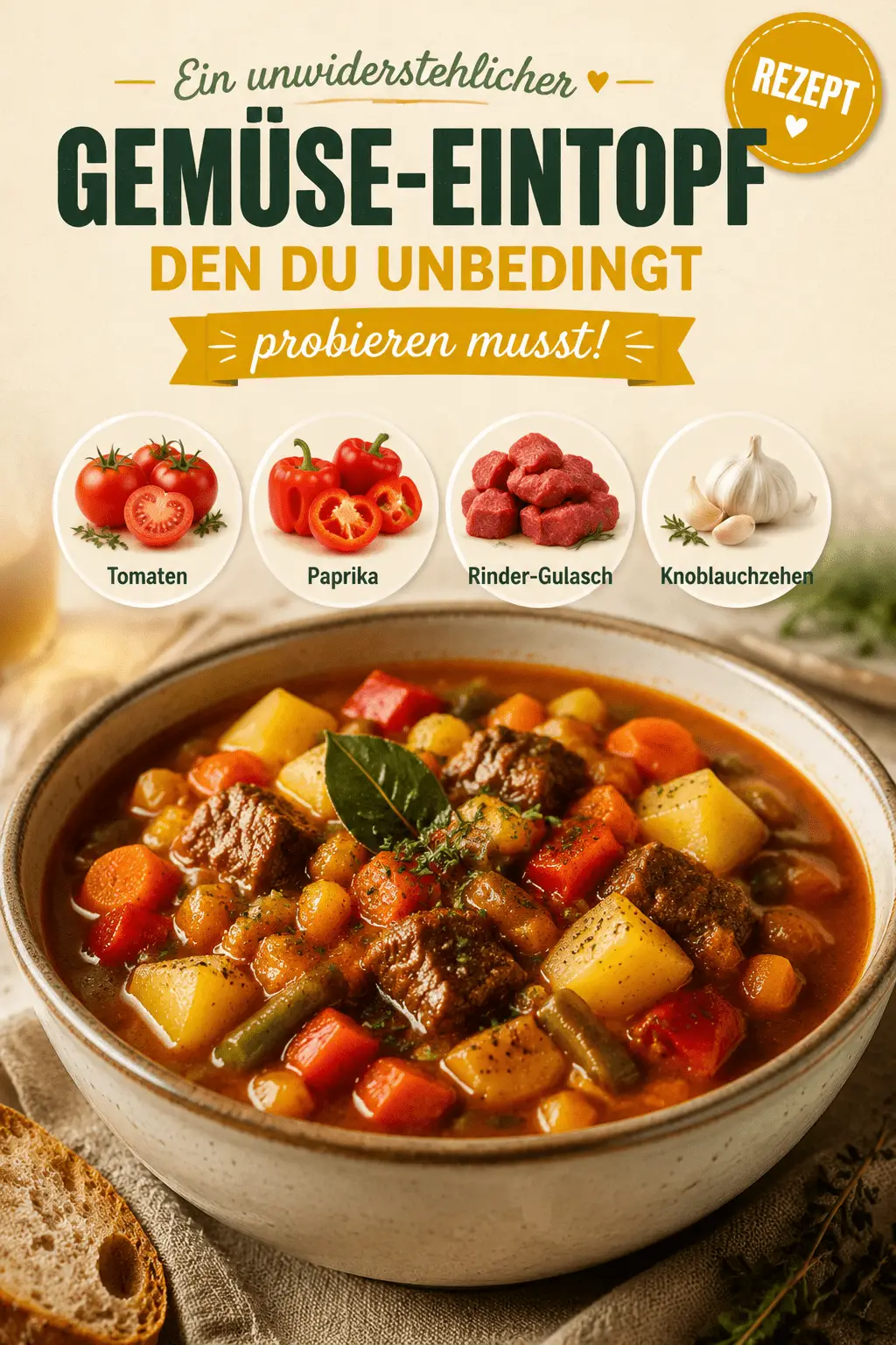 Ein unwiderstehlicher Gemüse-Eintopf, den du unbedingt probieren musst!
