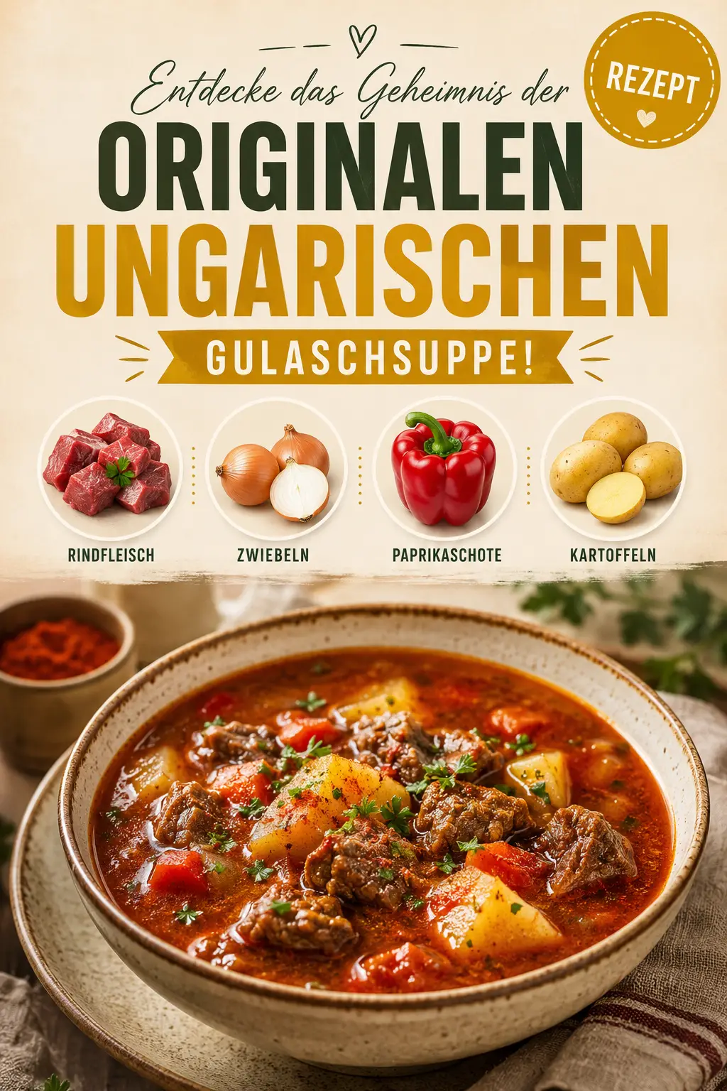 Entdecke das Geheimnis der originalen ungarischen Gulaschsuppe!