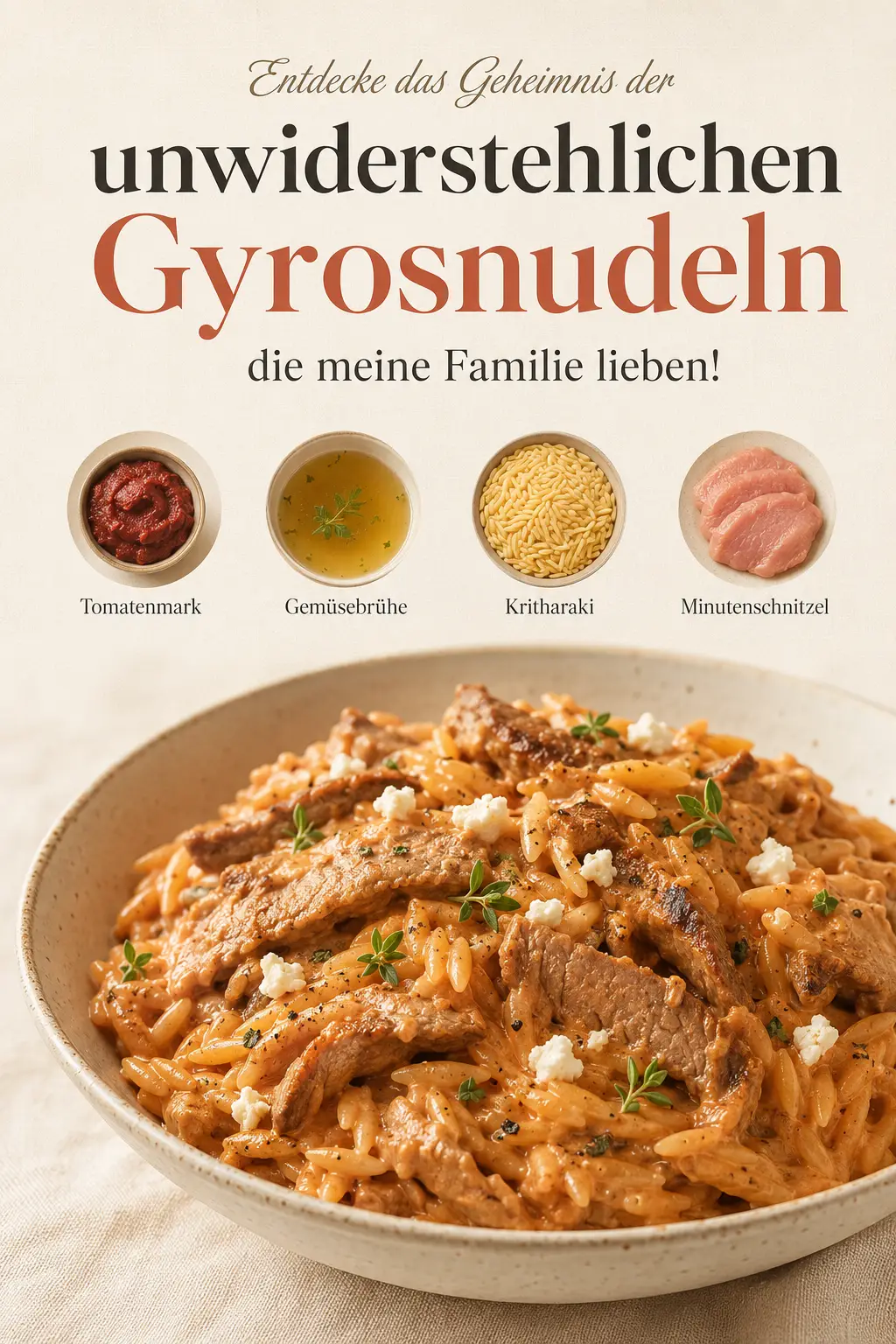 Entdecke das Geheimnis der unwiderstehlichen Gyrosnudeln, die meine Familie lieben!