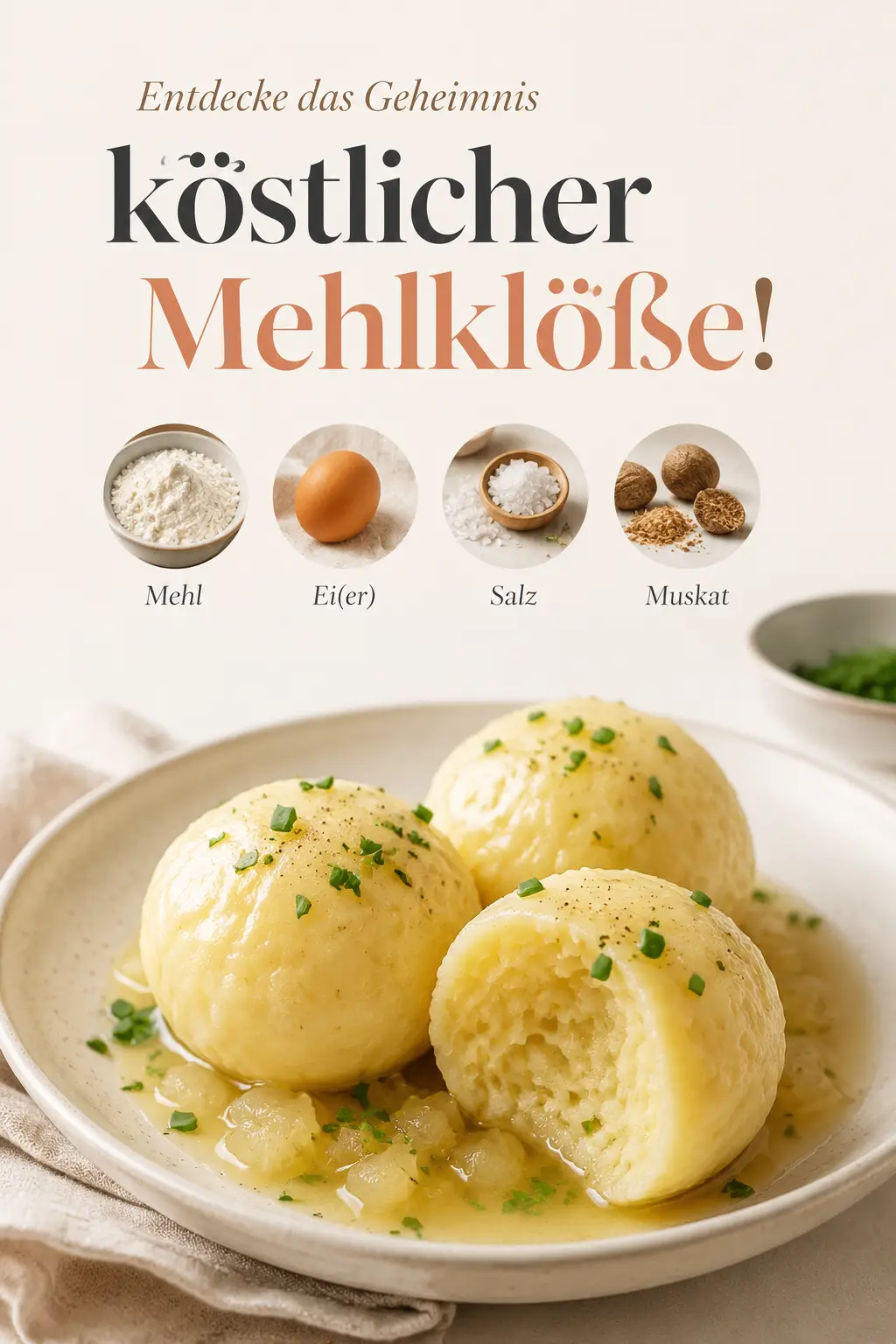 Entdecke das Geheimnis köstlicher Mehlklöße!