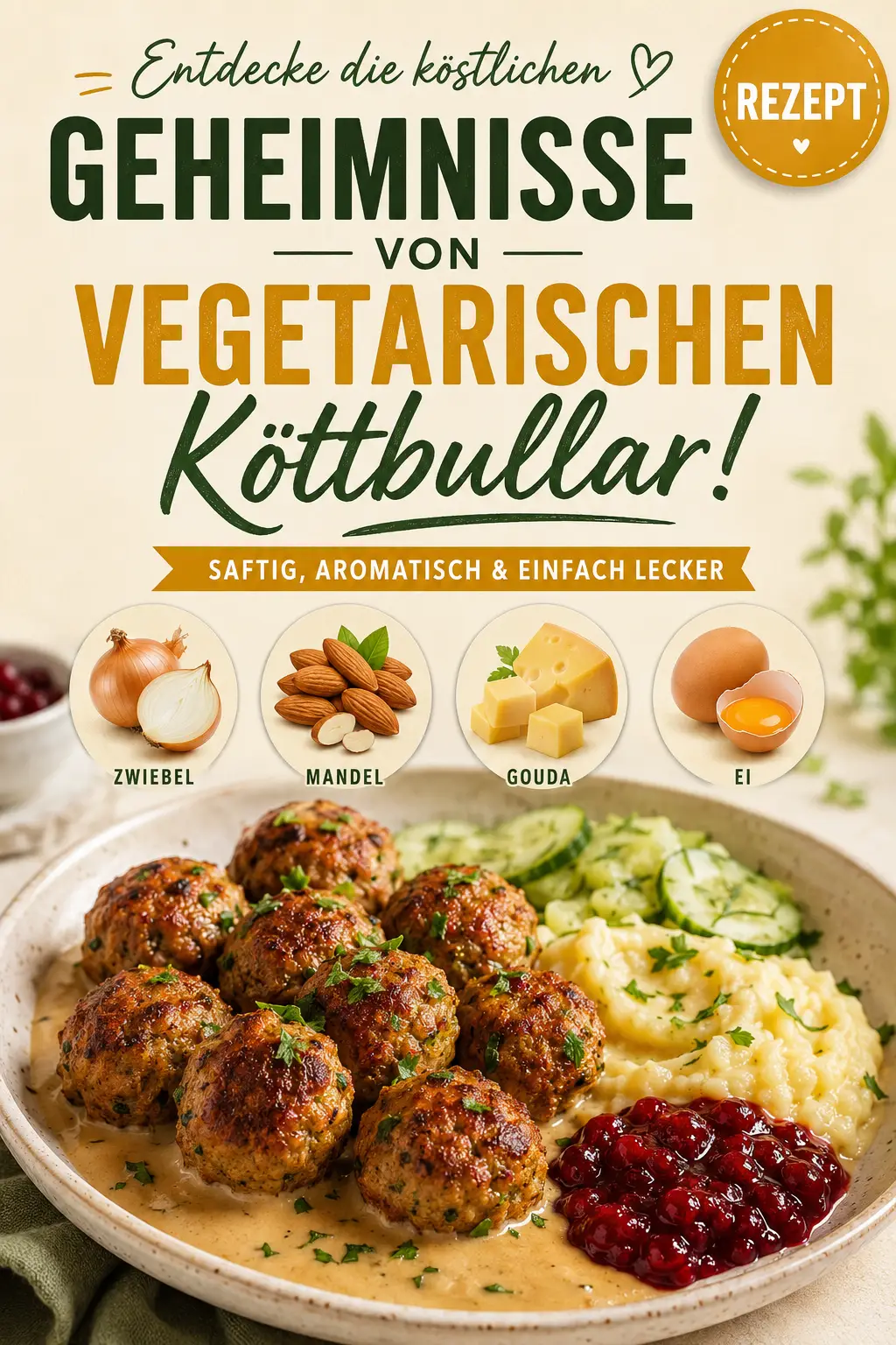 Entdecke die köstlichen Geheimnisse von vegetarischen Köttbullar!