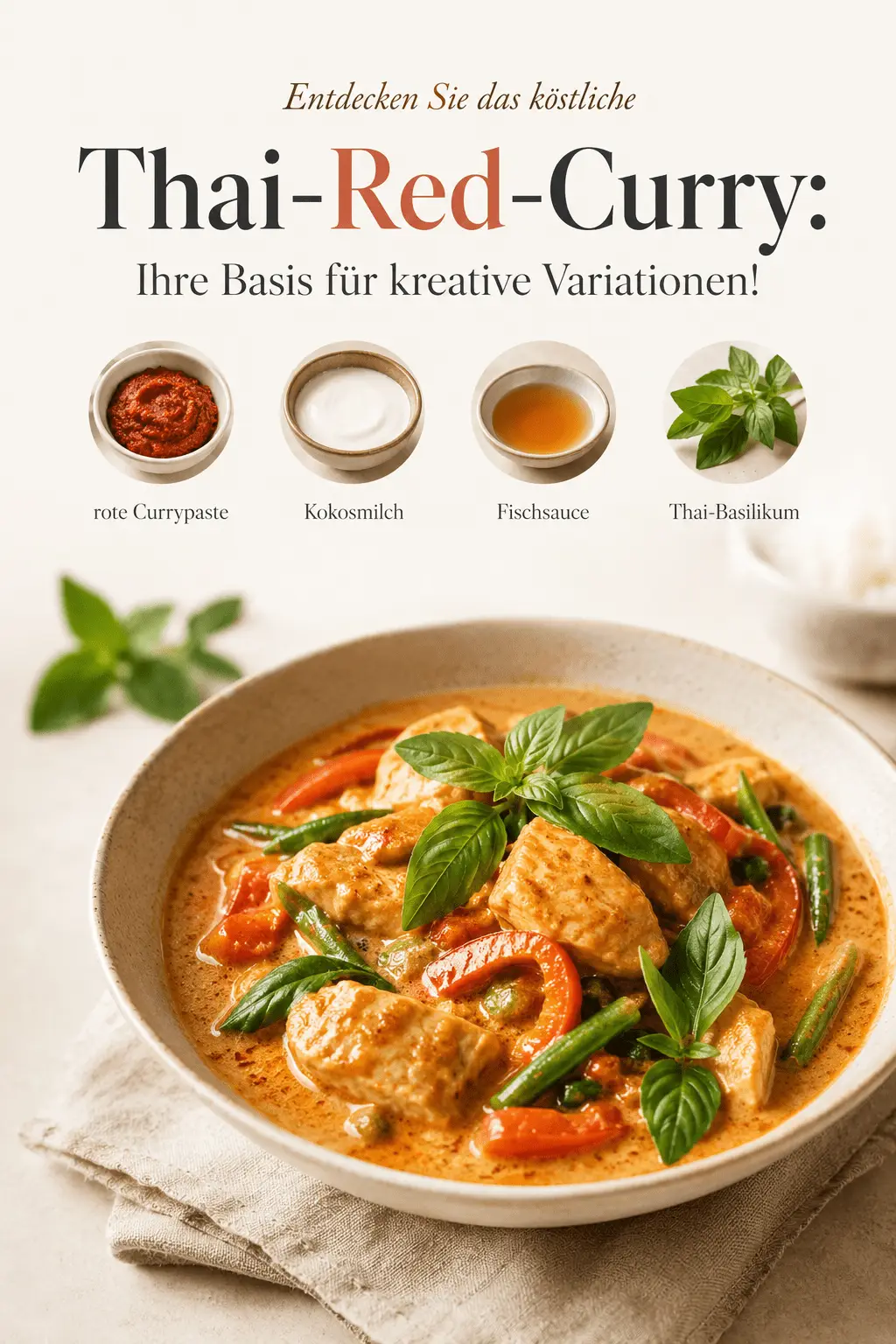 Entdecken Sie das köstliche Thai-Red-Curry: Ihre Basis für kreative Variationen!