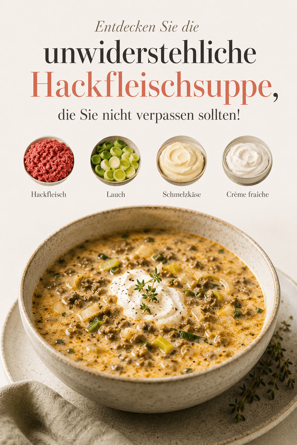 Entdecken Sie die unwiderstehliche Hackfleischsuppe, die Sie nicht verpassen sollten!