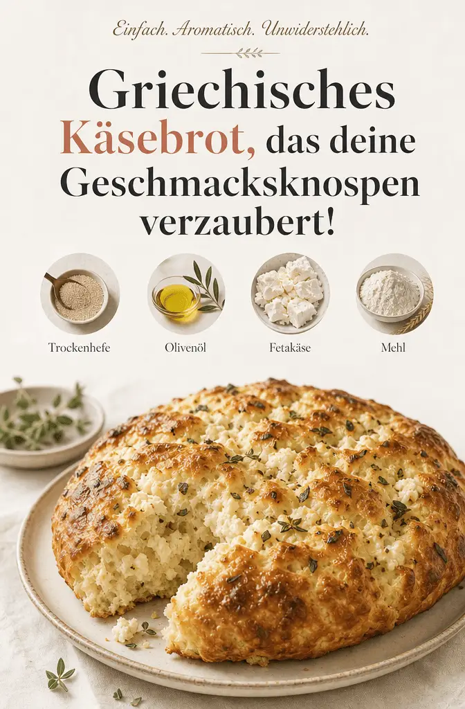 Griechisches Käsebrot, das deine Geschmacksknospen verzaubert!