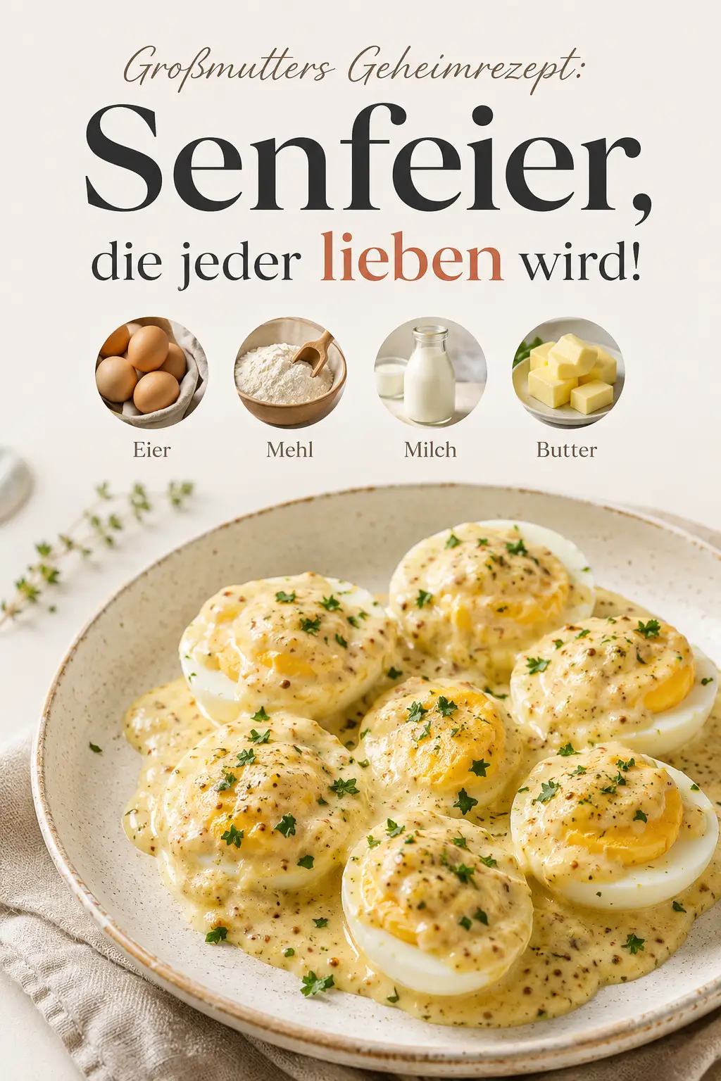 Großmutters Geheimrezept: Senfeier, die jeder lieben wird!