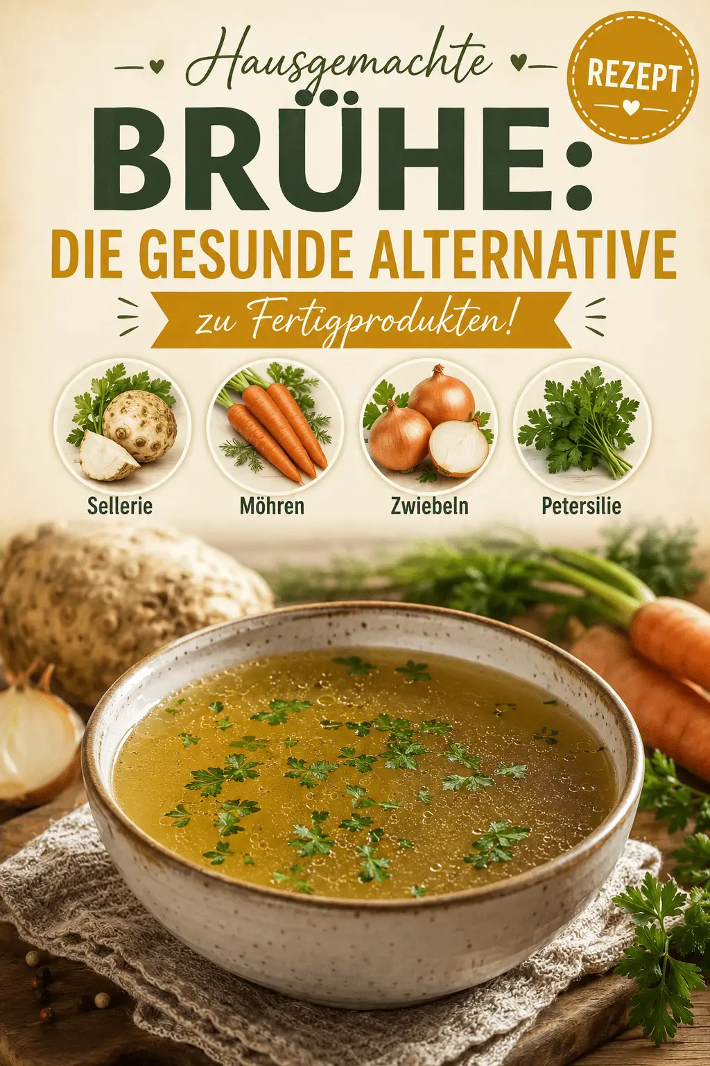 Hausgemachte Brühe: Die gesunde Alternative zu Fertigprodukten!