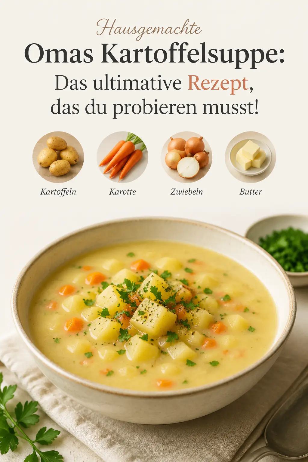 Hausgemachte Omas Kartoffelsuppe: Das ultimative Rezept, das du probieren musst!