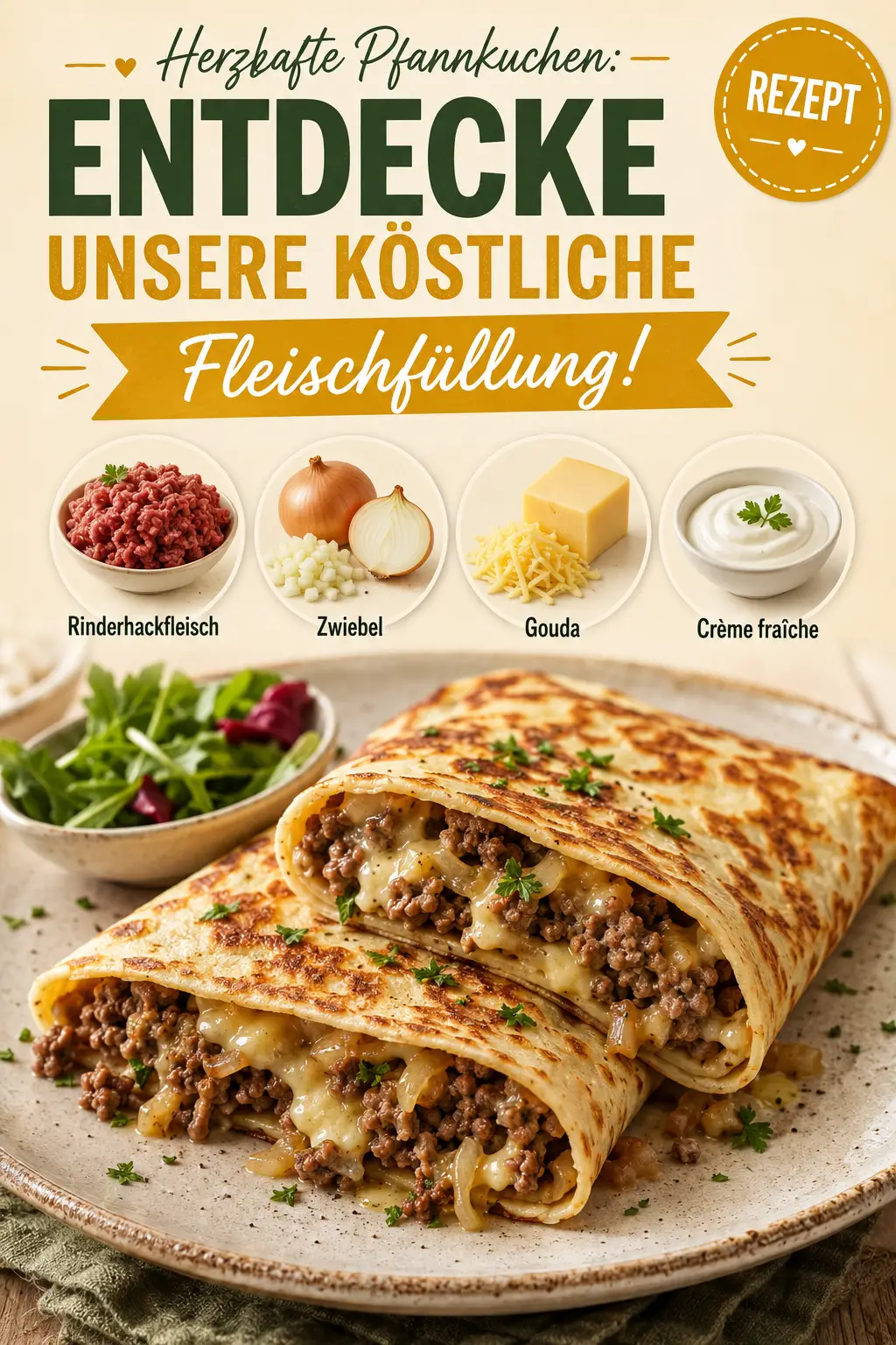 Herzhafte Pfannkuchen: Entdecke unsere köstliche Fleischfüllung!