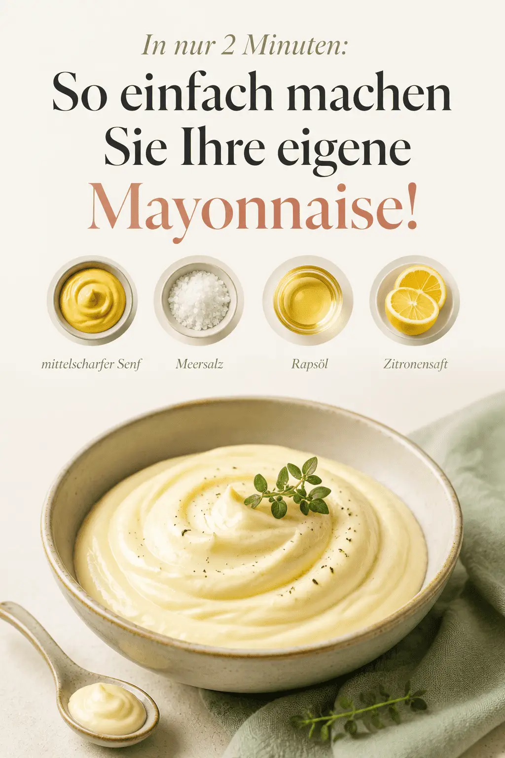 In nur 2 Minuten: So einfach machen Sie Ihre eigene Mayonnaise!