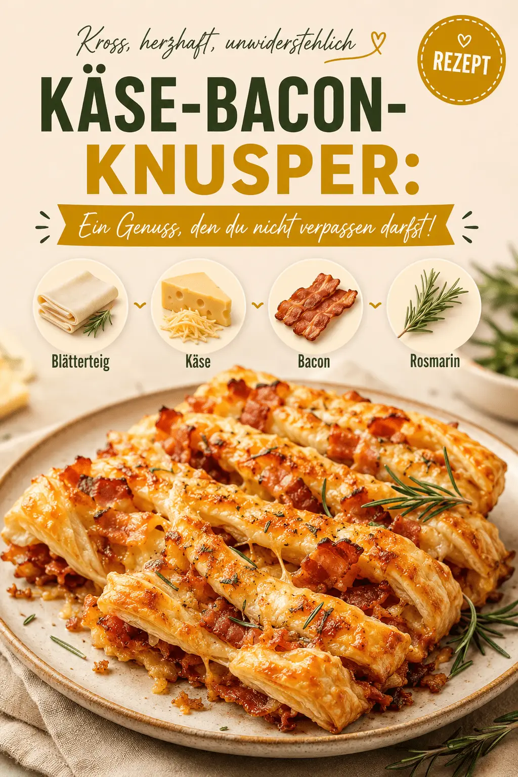 Käse-Bacon-Knusper: Ein Genuss, den du nicht verpassen darfst!