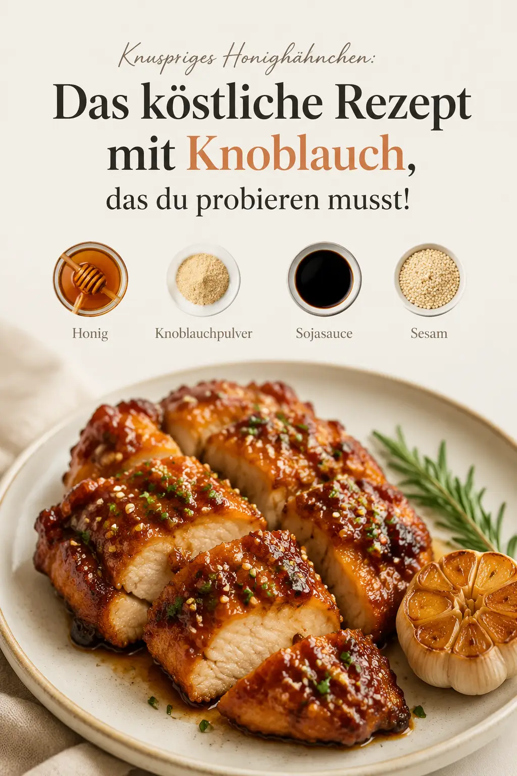 Knuspriges Honighähnchen: Das köstliche Rezept mit Knoblauch, das du probieren musst!