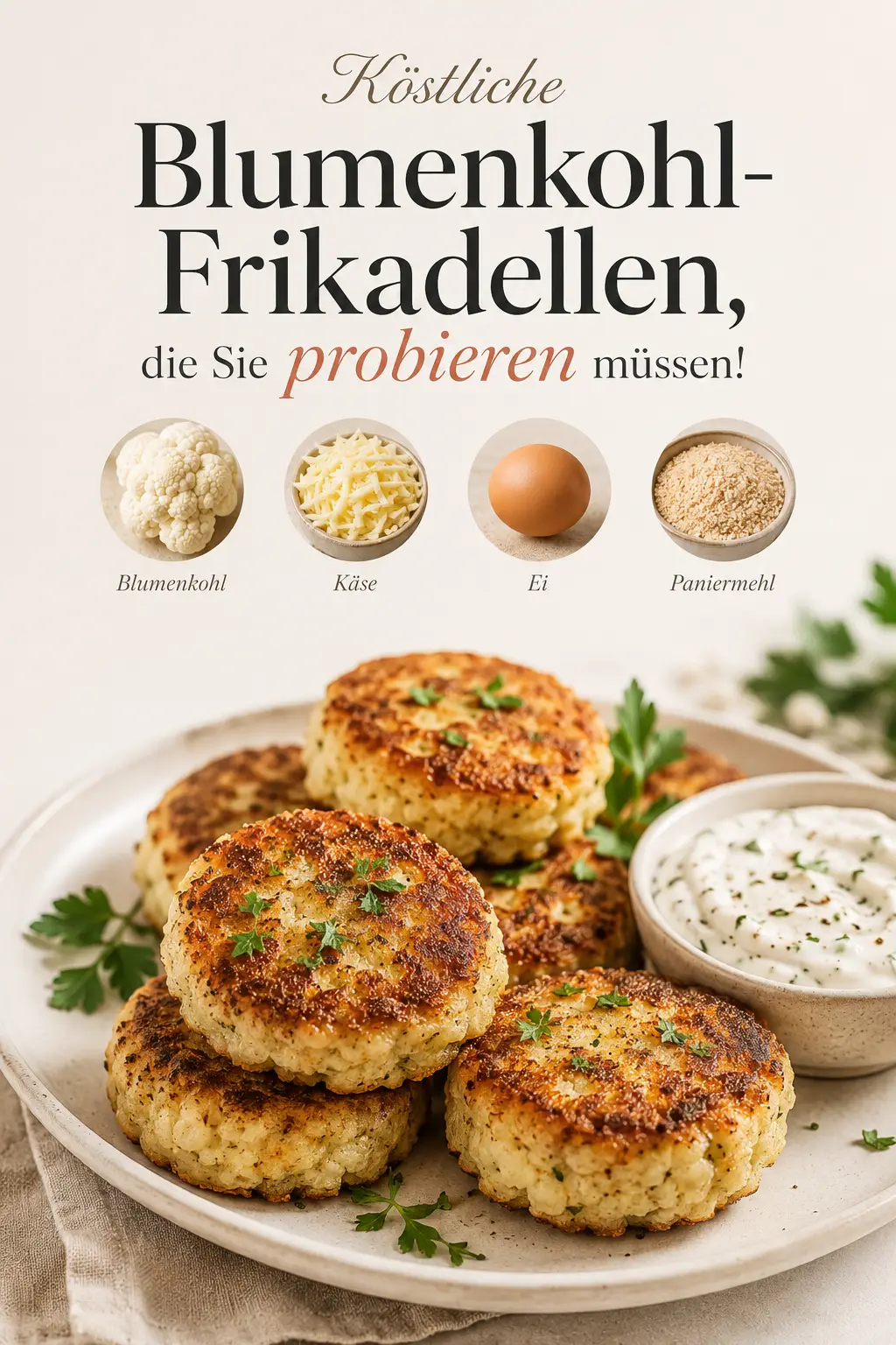 Köstliche Blumenkohl-Frikadellen, die Sie probieren müssen!