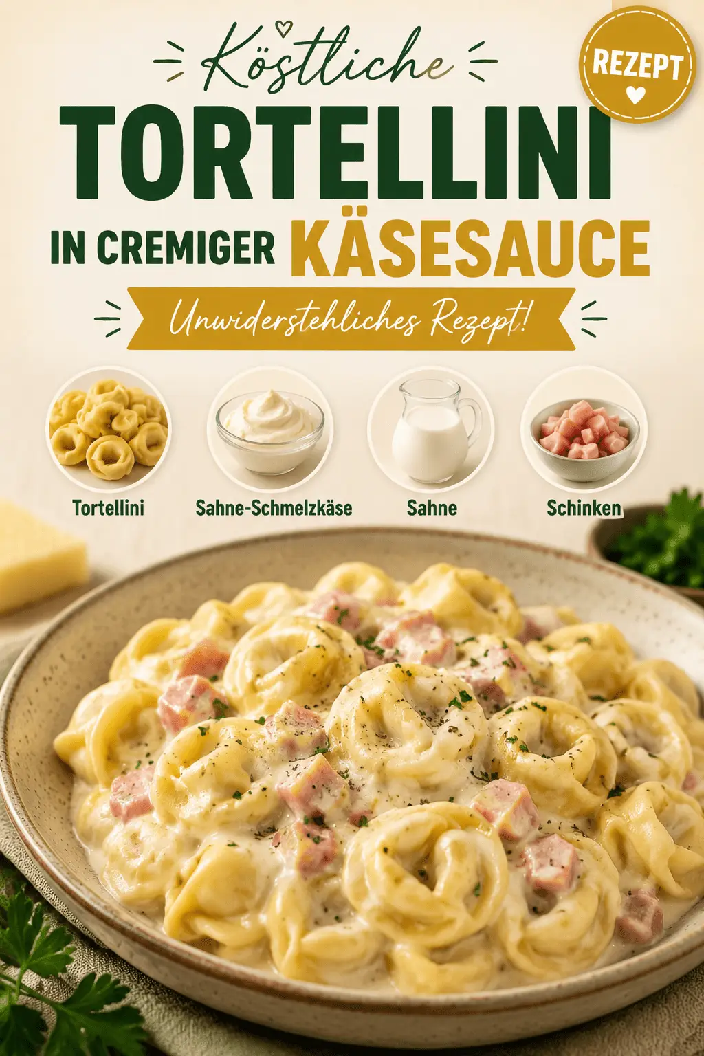 Köstliche Tortellini in cremiger Käsesauce – Unwiderstehliches Rezept!