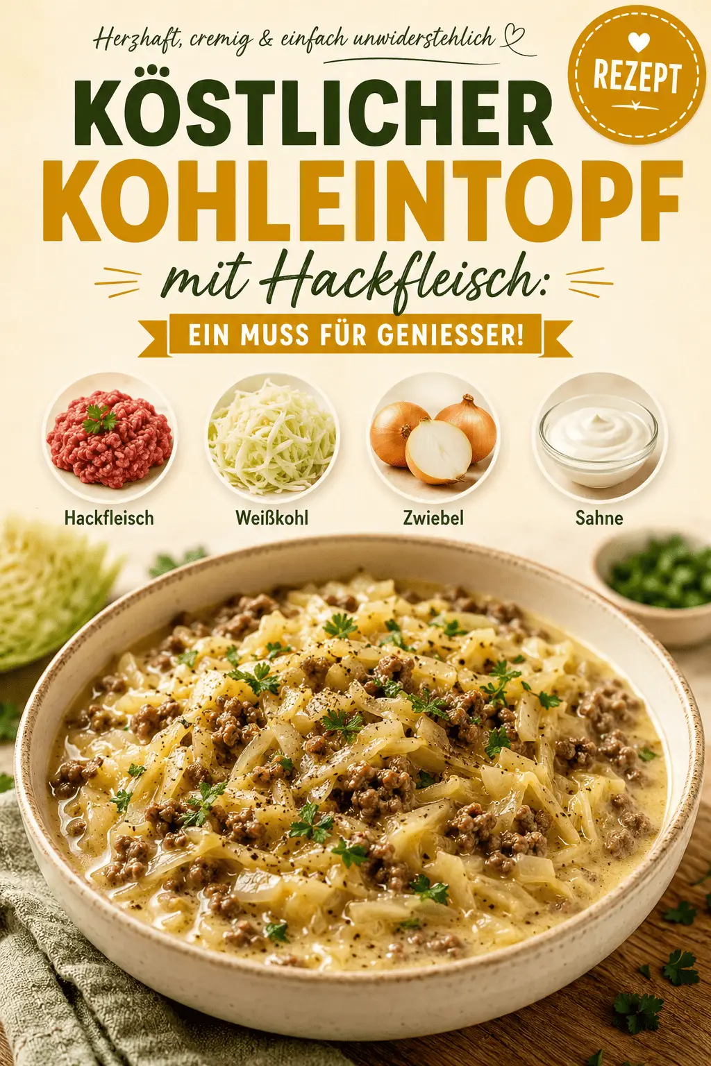 Köstlicher Kohleintopf mit Hackfleisch: Ein Muss für Genießer!