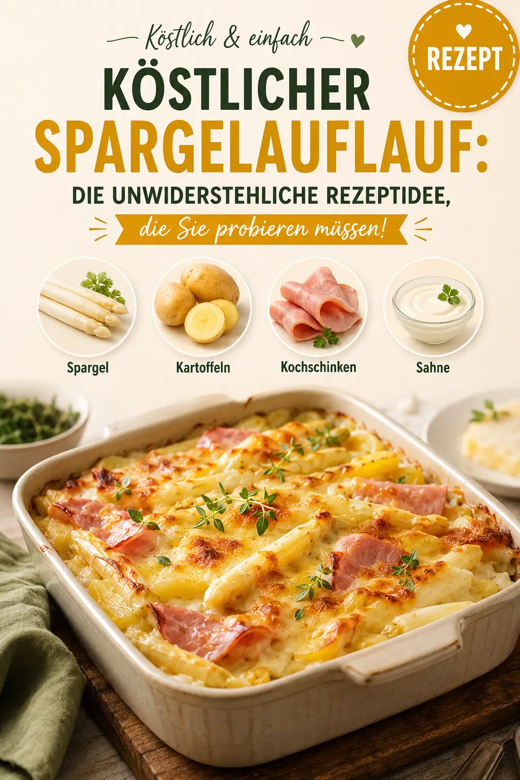 Köstlicher Spargelauflauf: Die unwiderstehliche Rezeptidee, die Sie probieren müssen!