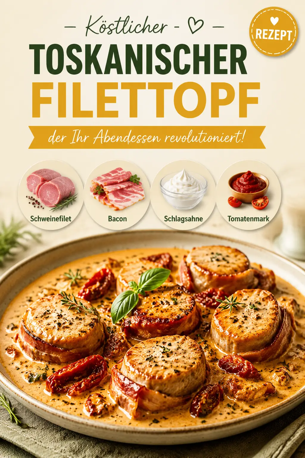 Köstlicher toskanischer Filettopf, der Ihr Abendessen revolutioniert!