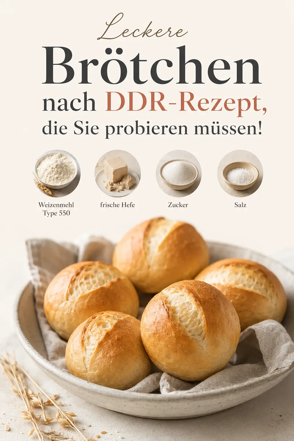 Leckere Brötchen nach DDR-Rezept, die Sie probieren müssen!