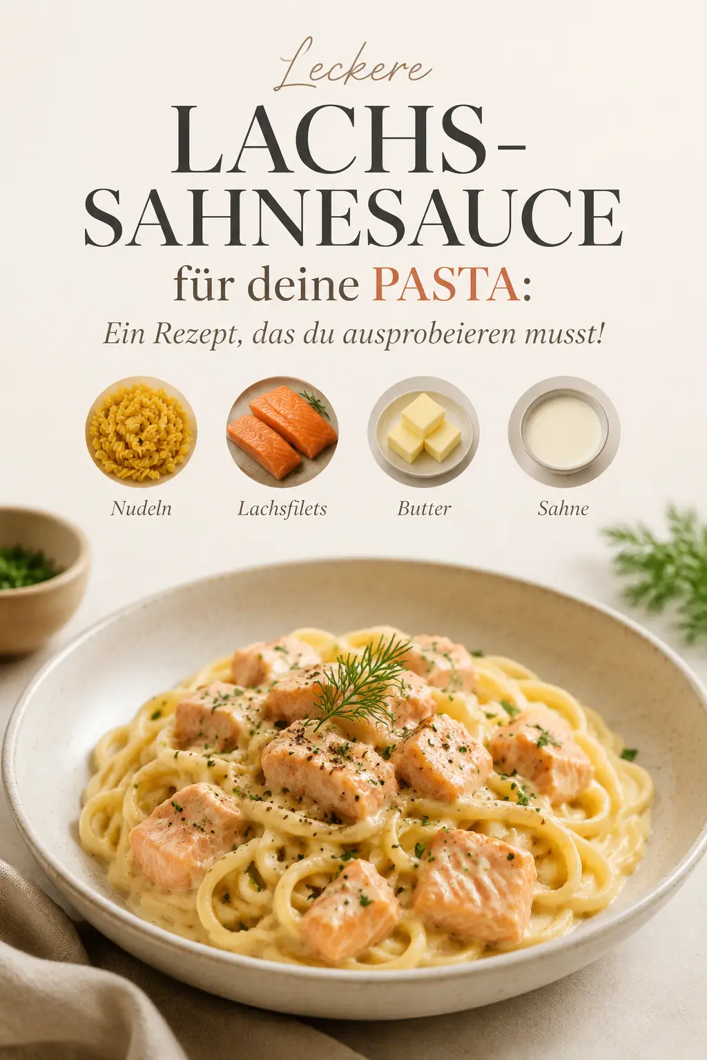 Leckere Lachs-Sahnesauce für deine Pasta: Ein Rezept, das du ausprobieren musst!