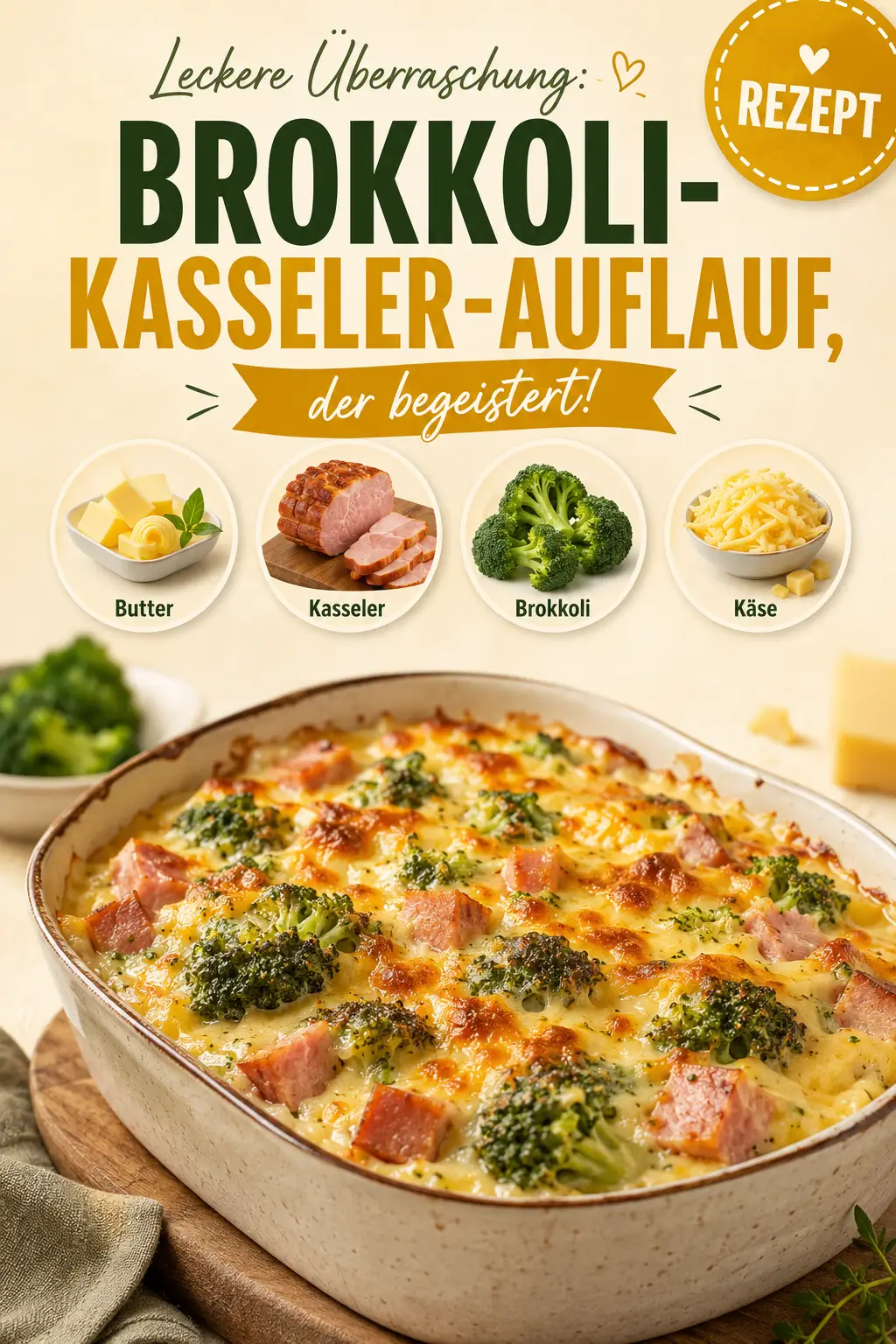 Leckere Überraschung: Brokkoli-Kasseler-Auflauf, der begeistert!