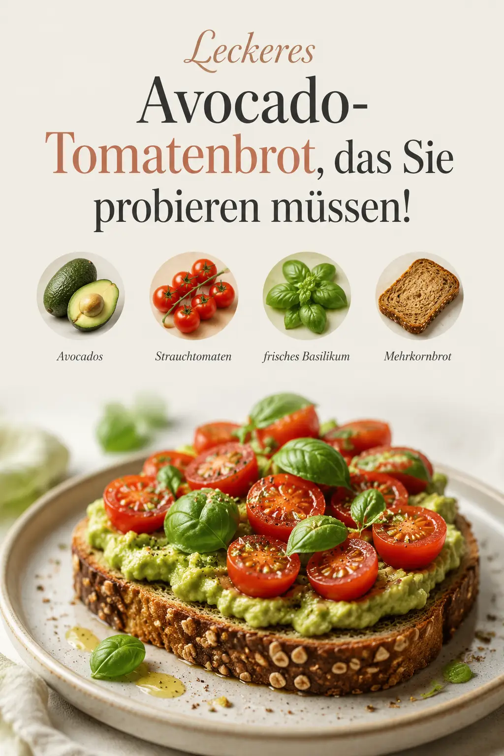 Leckeres Avocado-Tomatenbrot, das Sie probieren müssen!