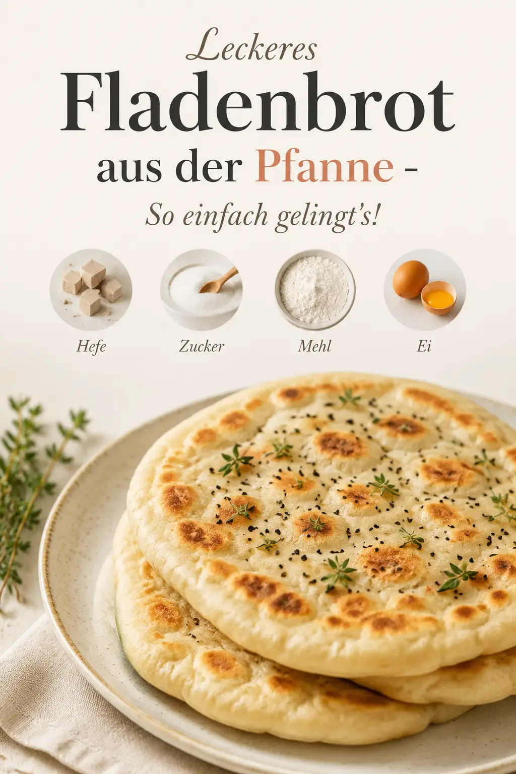 Leckeres Fladenbrot aus der Pfanne - So einfach gelingt's!
