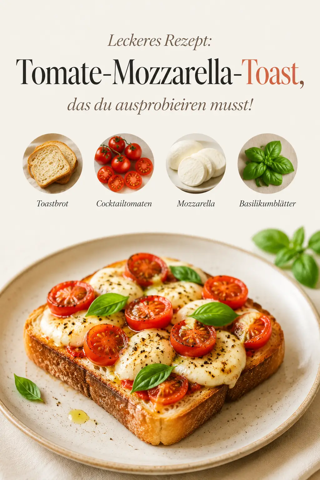 Leckeres Rezept: Tomate-Mozzarella-Toast, das du ausprobieren musst!