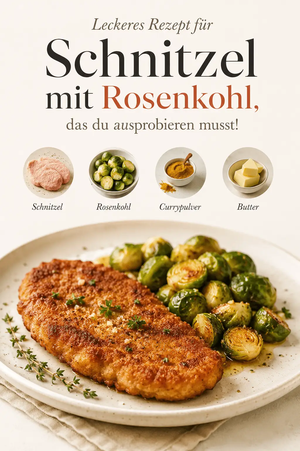 Leckeres Rezept für Schnitzel mit Rosenkohl, das du ausprobieren musst!
