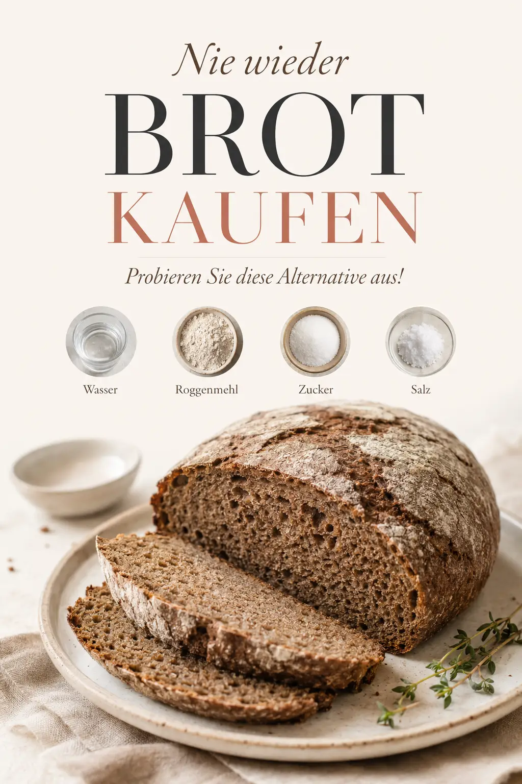 Nie wieder Brot kaufen – Probieren Sie diese Alternative aus!