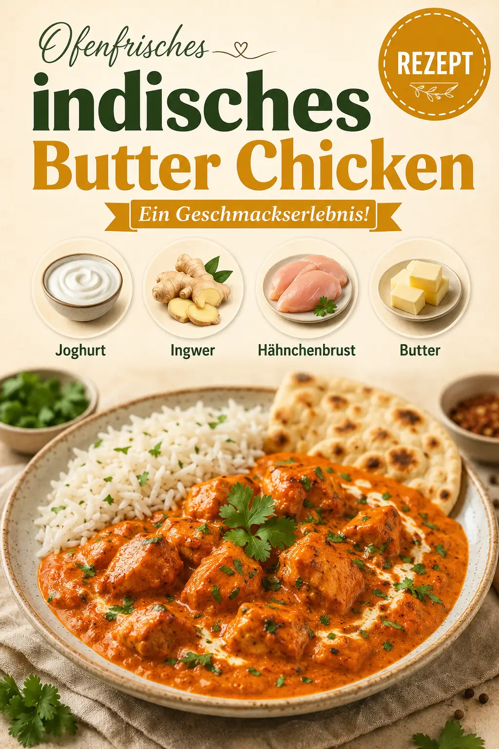 Ofenfrisches indisches Butter Chicken: Ein Geschmackserlebnis!