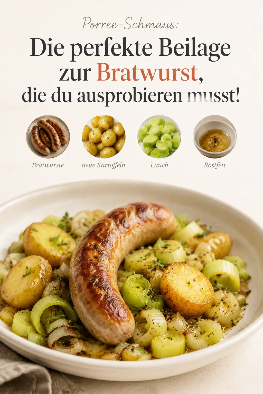 Porree-Schmaus: Die perfekte Beilage zur Bratwurst, die du ausprobieren musst!