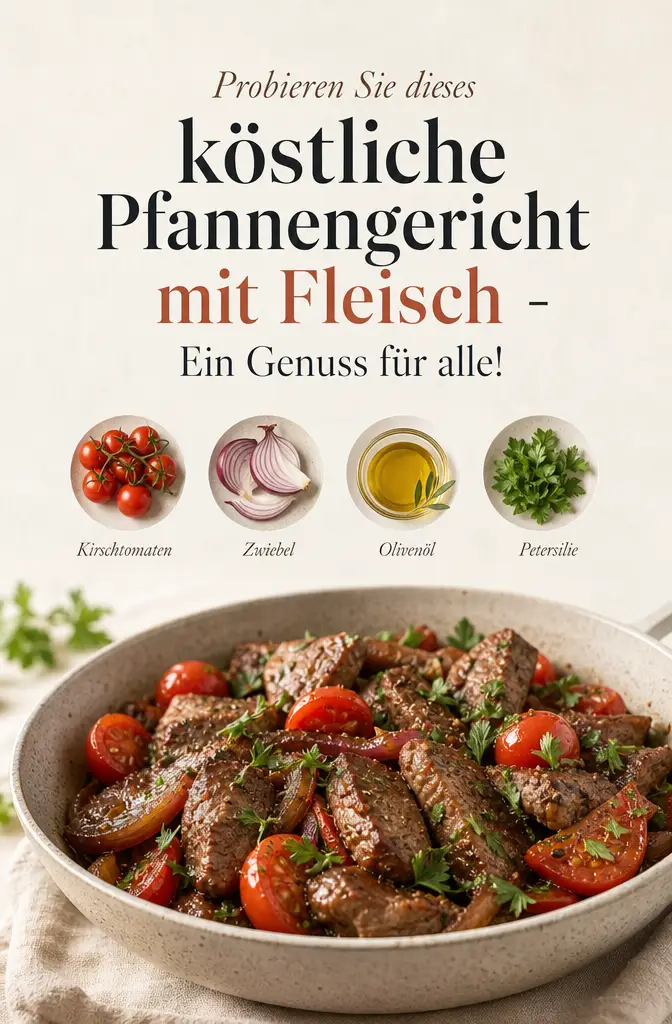 Probieren Sie dieses köstliche Pfannengericht mit Fleisch - Ein Genuss für alle!