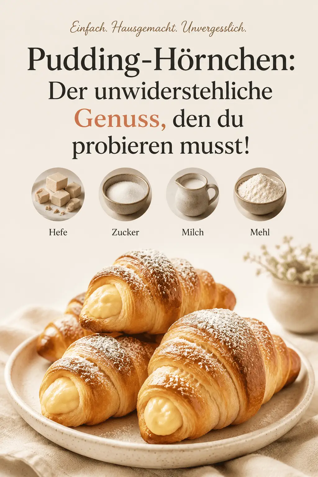 Pudding-Hörnchen: Der unwiderstehliche Genuss, den du probieren musst!