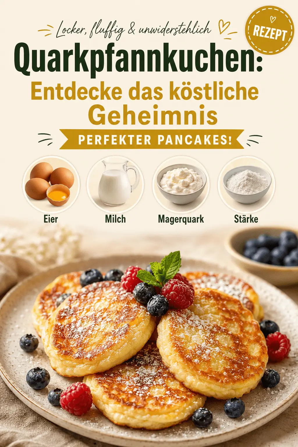 Quarkpfannkuchen: Entdecke das köstliche Geheimnis perfekter Pancakes!