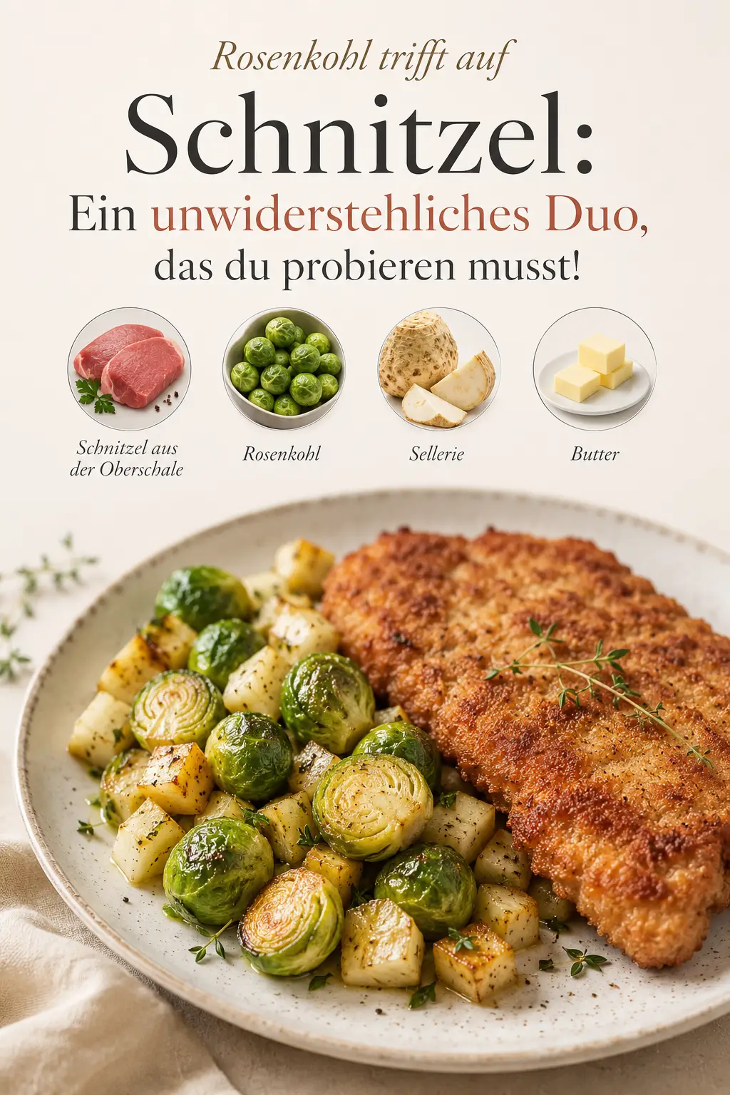 Rosenkohl trifft auf Schnitzel: Ein unwiderstehliches Duo, das du probieren musst!